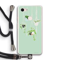 Hang In There: Pixel 3 XL Transparant Hoesje met koord