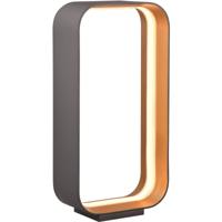 LED Tafellamp - Cinque Cizione - 1 Lichtpunt van 15 Watt - Dimbaar - Aanpasbare Lichtkleur - Snoerschakelaar - Mat Zwart - Metaal