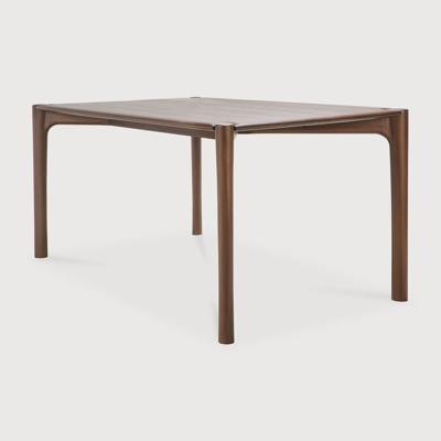 Ethnicraft Eettafel 'PI' Gevernist Teakhout, 180 x 90cm, kleur Bruin
