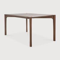 Ethnicraft Eettafel 'PI' Gevernist Teakhout, 180 x 90cm, kleur Bruin