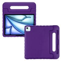 Lunso iPad Air 11 inch (2024/2025) - EVA Schokbestendige Kinderhoes met handvat - Paars
