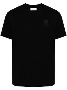 Ferragamo t-shirt en coton à patch logo - Noir