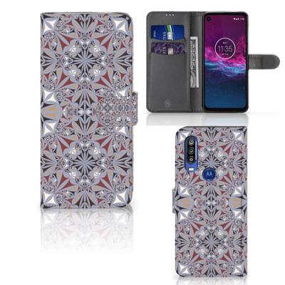 Motorola One Action | Bookcase | Flower Tiles