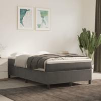 Bedframe zonder matras 120x200 cm fluweel donkergrijs