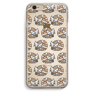 Slapende poes: iPhone 6 / 6S Transparant Hoesje