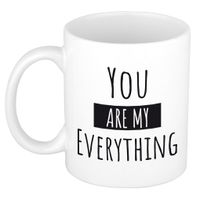 You are my everything cadeau mok / beker wit voor Valentijnsdag 300 ml - thumbnail