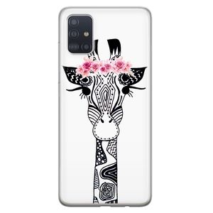Samsung Galaxy A51 siliconen hoesje - Giraffe