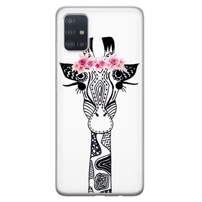 Samsung Galaxy A51 siliconen hoesje - Giraffe