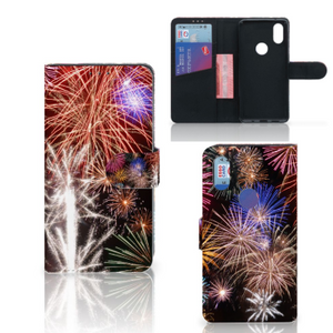 Xiaomi Mi Mix 2s Wallet Case met Pasjes Vuurwerk