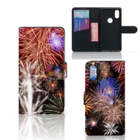 Xiaomi Mi Mix 2s Wallet Case met Pasjes Vuurwerk - thumbnail