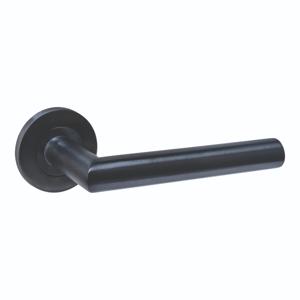Intersteel Deurkruk Q 01 op rozet verdekt ø52x6mm PVD Zwart