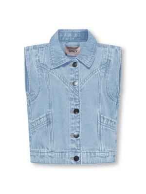Kids ONLY zomer jeans gilet meisjes - licht blauw denim - Kogkennedy