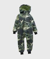 Waterproof Softshell Overall Comfy Dino Shadows Jumpsuit