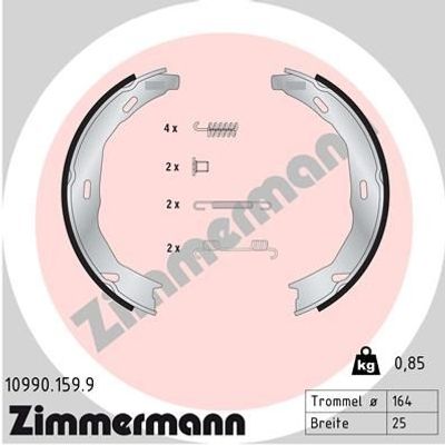 Remschoenset, parkeerrem 109901599
