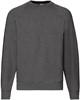 Fruit Of The Loom F304 Classic Raglan Sweat - Dark Heather Grey - XL