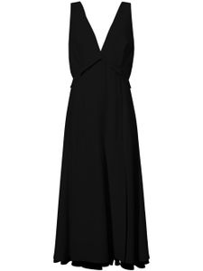 Proenza Schouler robe évasée à fleurs - Noir