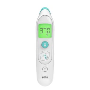 Braun BST200WE Thermometer met remote sensing Wit Voorhoofd Knoppen