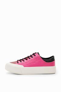 Sneakers met plateauzool en studs - RED - 40