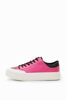 Sneakers met plateauzool en studs - RED - 37 - thumbnail