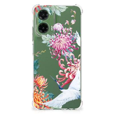 Motorola Moto G35 Case Anti-shock Bird Flowers Motorola Moto G35 Case Anti-shock Bird Flowers