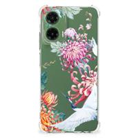 Motorola Moto G35 Case Anti-shock Bird Flowers