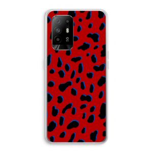 Red Leopard: Oppo A94 5G Transparant Hoesje