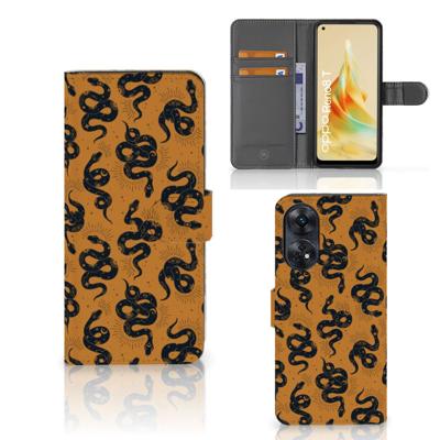 Telefoonhoesje | Met pasjeshouder | voor OPPO Reno8 T 4G Snakes