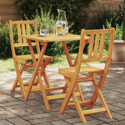 Bistroset 3 pcs Bruin Massief acaciahout