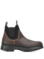 Prada bottines à semelle crantée - Marron