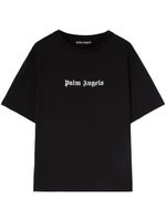 Palm Angels t-shirt en coton à logo imprimé - Noir