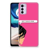 Motorola Moto G42 Silicone-hoesje Woman Don't Touch My Phone