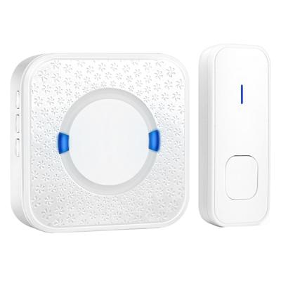 P6-B 110dB draadloze IP55 waterdichte laag vermogen verbruik WiFi deurbel-ontvanger 53 muziekopties ontvanger afstand: 300m(White)