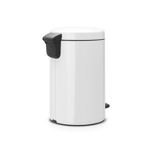 Brabantia newIcon pedaalemmer 12 liter met kunststof binnenemmer - White