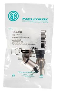 Neutrik NC3MRX XLR-connector Stekker, haaks Aantal polen: 3 Zilver 1 stuk(s)