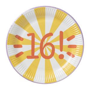 Borden 16 jaar - 8 stuks