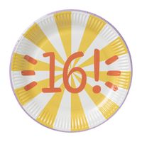 Borden 16 jaar - 8 stuks