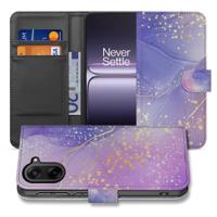 Watercolor Paars OnePlus Nord CE 5 | Bookcase Hoesje