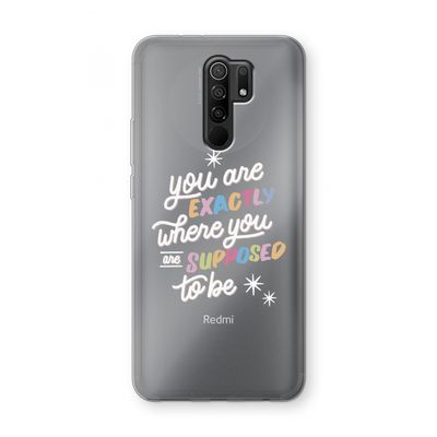 Right Place: Xiaomi Redmi 9 Transparant Hoesje