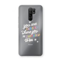 Right Place: Xiaomi Redmi 9 Transparant Hoesje