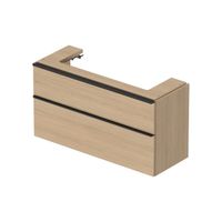 Badmeubel Duravit D-Neo Wand 118.4x44.2x62.5 cm Mat Natuur Eiken Duravit