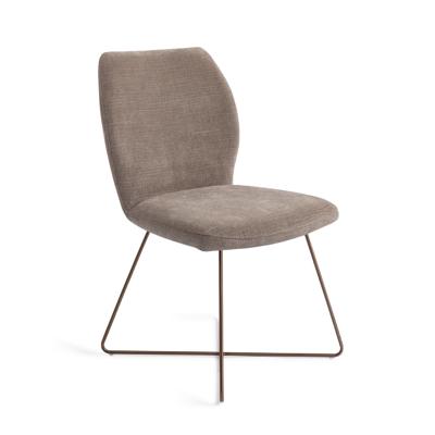 Jesper Home Eetkamerstoel 'Ikata' Cross Rose, kleur Mocha Mist