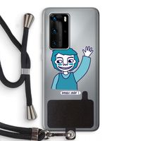 Zwaai: Huawei P40 Pro Transparant Hoesje met koord