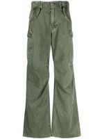 R13 pantalon droit à poches cargo - Vert