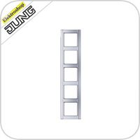 Jung A500 afdekraam 5-voudig aluminium A585AL