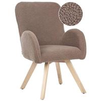 Beliani - BJARN - Fauteuil - Bruin - Bouclé