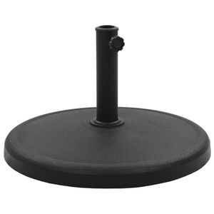 VidaXL Parasolvoet rond 19 kg polyresin zwart
