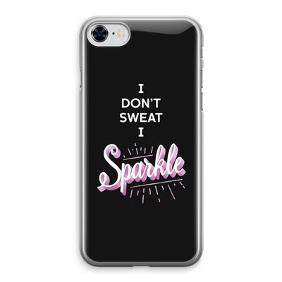 Sparkle quote: iPhone 8 Transparant Hoesje