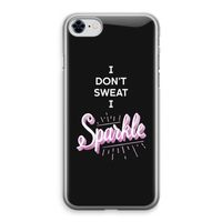 Sparkle quote: iPhone 8 Transparant Hoesje