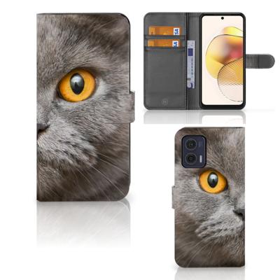 Telefoonhoesje | Met pasjeshouder | Motorola Moto G73 Britse Korthaar