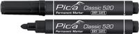 Pica Permanentmarker | zwart | streepbreedte 1-4 mm | ronde punt | 10 stuks - 520/46 - 520/46 - thumbnail